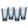 Boston Colored Highball / Tumbler in Blue, Set of 4