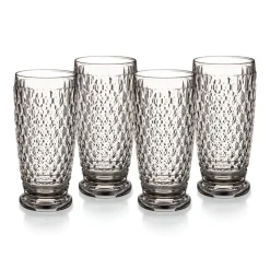 Boston Highball / Tumbler in Clear, Set of 4