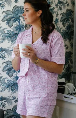 Boston Women's Button Front Short Pajama Set