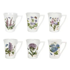 Botanic Garden Mandarin Mugs, Set of 6