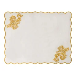 Botanica Embroidered Placemat in Yellow