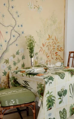 Botanical Print Rectangular Tablecloth