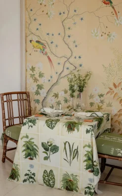 Botanical Print Rectangular Tablecloth