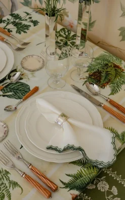 Botanical Print Rectangular Tablecloth