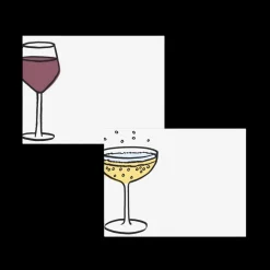 Bottoms Up Place Cards, Set of 24