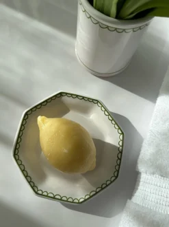 Bouclette Octagonal Petite Plate in Green