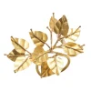 Bougainvillea Napkin Ring in Gold, Set of 4