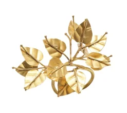 Bougainvillea Napkin Ring in Gold, Set of 4