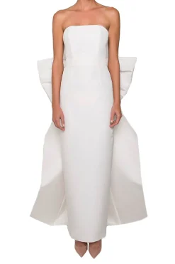 Bow Butterfly Gown in White