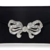 Bow Envelope Clutch in Satin