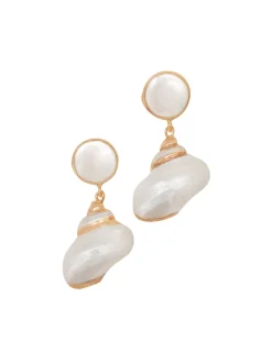 Bowen Earrings in White
