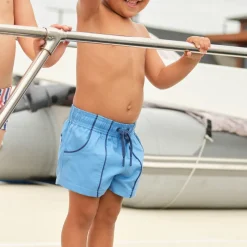 Boy’s Balboa Blue Panelled Boardie