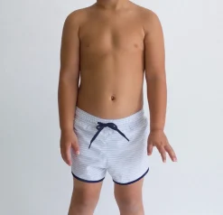 Boys Boardie in Slate Floral