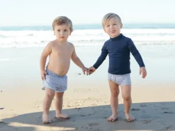 Boys Boardie in Slate Floral