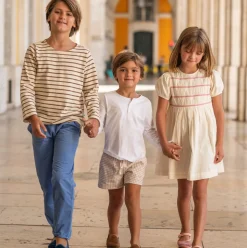 Boys Brown Gingham Ultra-Soft Twill Short