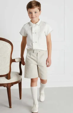 Boys Celebration Shorts in Beige