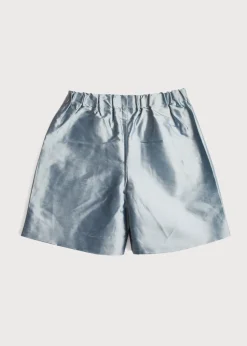 Boys Celebration Shorts in Blue silk