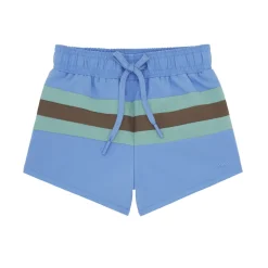 Boys Lagoon Blue Triple Colorblock Boardie
