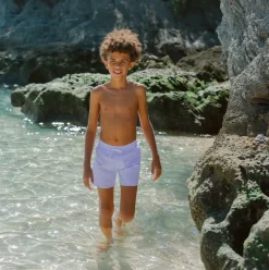 Boys Lavender Stripe Boardie