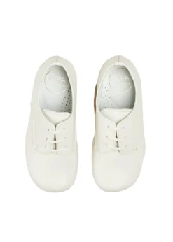 Boy's Leather Celebration Shoes in White