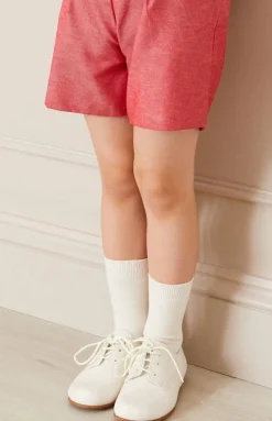 Boy's Leather Celebration Shoes in White