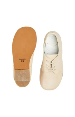 Boy's Leather Celebration Shoes in Beige