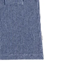 Boy’s Navy Stripe French Terry Button Up