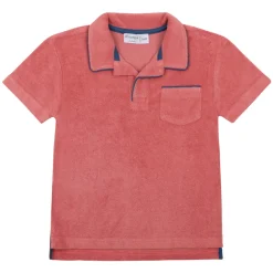 Boy’s Poppy Red French Terry Polo