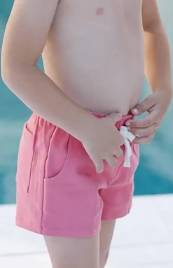 Boy’s Poppy Red Ultra-Soft Twill Short