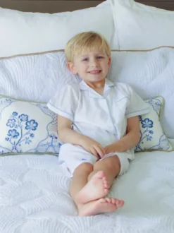 Boys Ship Shape Short Set with Sailboat