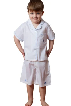 Boys Ship Shape Short Set with Sailboat