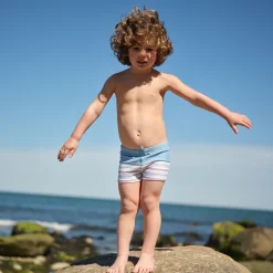 Boys Surfside Blue And Vintage Stripe Colorblock Brief