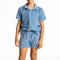 Boys Surfside Blue French Terry Shorts