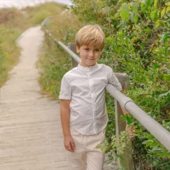 Boys White Button Down Shirt