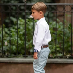 Bradford Trousers in Bay Tree Blue Chino