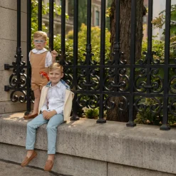 Bradford Trousers in Bay Tree Blue Chino