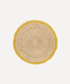 Braided Abaca Placemat in Natural & Straw