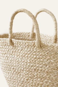 Braided Raffia Day Bag Natural