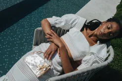 Brancuse Clutch in Blush