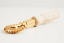 Brass Fluted Pasta & Pastry Wheel