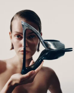 Brea in Silver Mirror Metallic