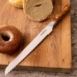 Bread Knife in Olive Wood