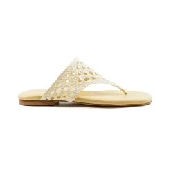 Brenda Flat Natural Raffia Sandal