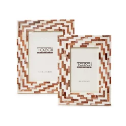 Brick Mosaic Photo Frame, Set of 2
