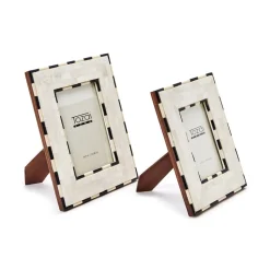 Brick Pattern Photo Frames, Set of 2