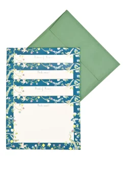 Bridesmaid Cards in Blue Floral, Set of 10