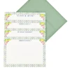 Bridesmaid Cards in Green Mosaic, Set of 10