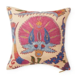 Bright Botanical Suzani Pillow
