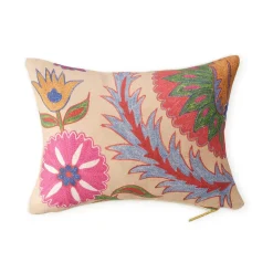 Bright Botanical Suzani Pillow