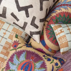 Bright Botanical Suzani Pillow